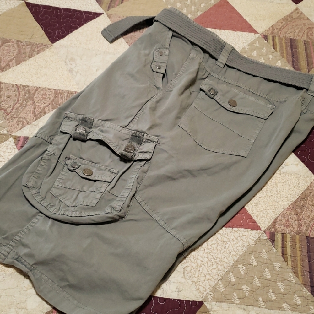 Cargo Shorts Khaki Cotton Sz42